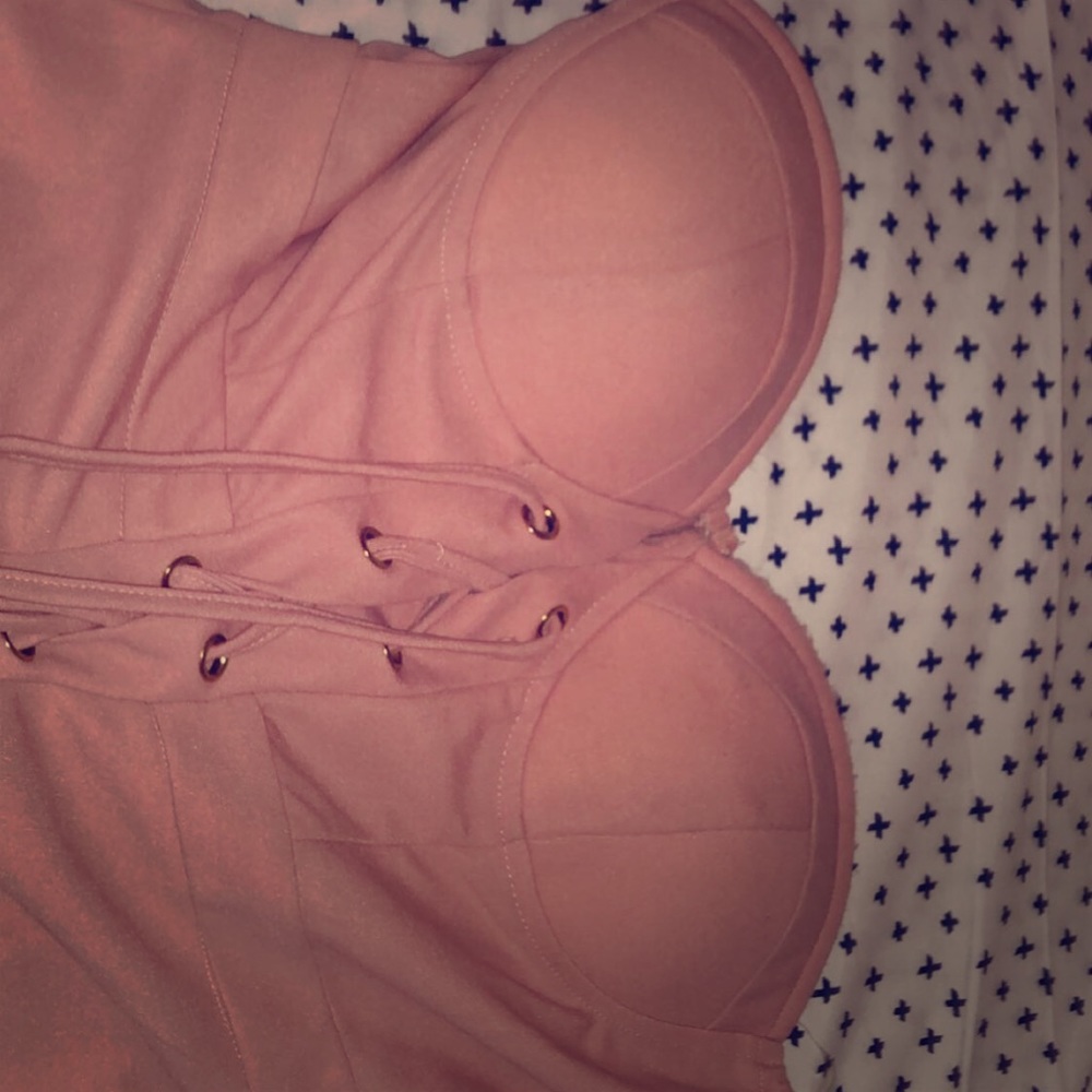Fashion Nova Pink Tube Dress
